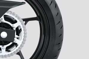 Rear Tyre of Ninja 500