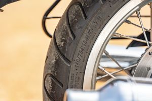 Rear Tyre of Bullet 650