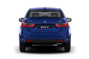 Rear View Image of City
