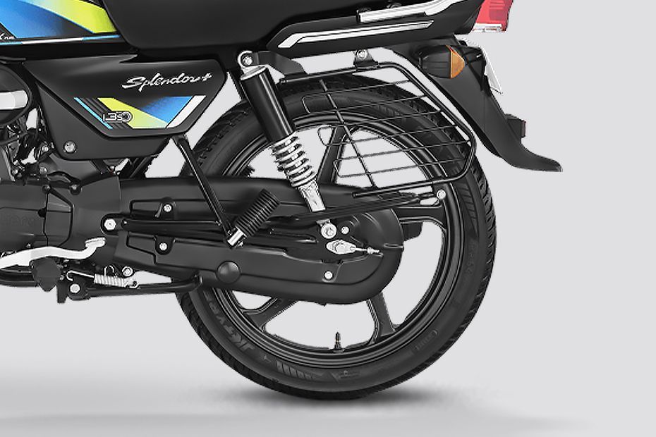 Rear Wheel of Splendor Plus Flex Fuel
