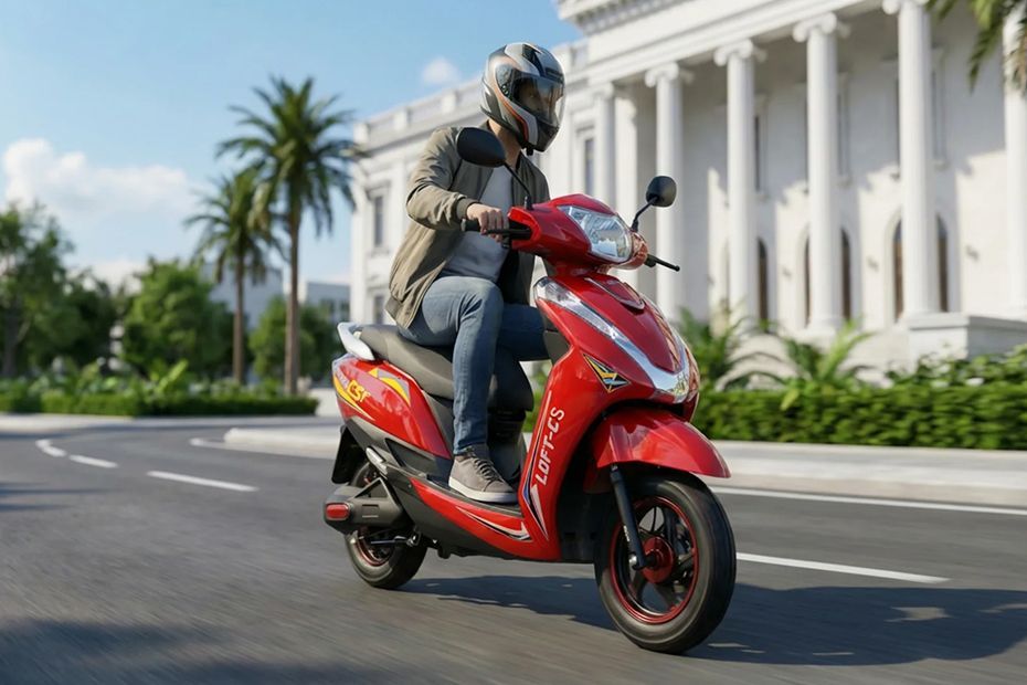 Riding: Front Right Quarter View of CS Plus