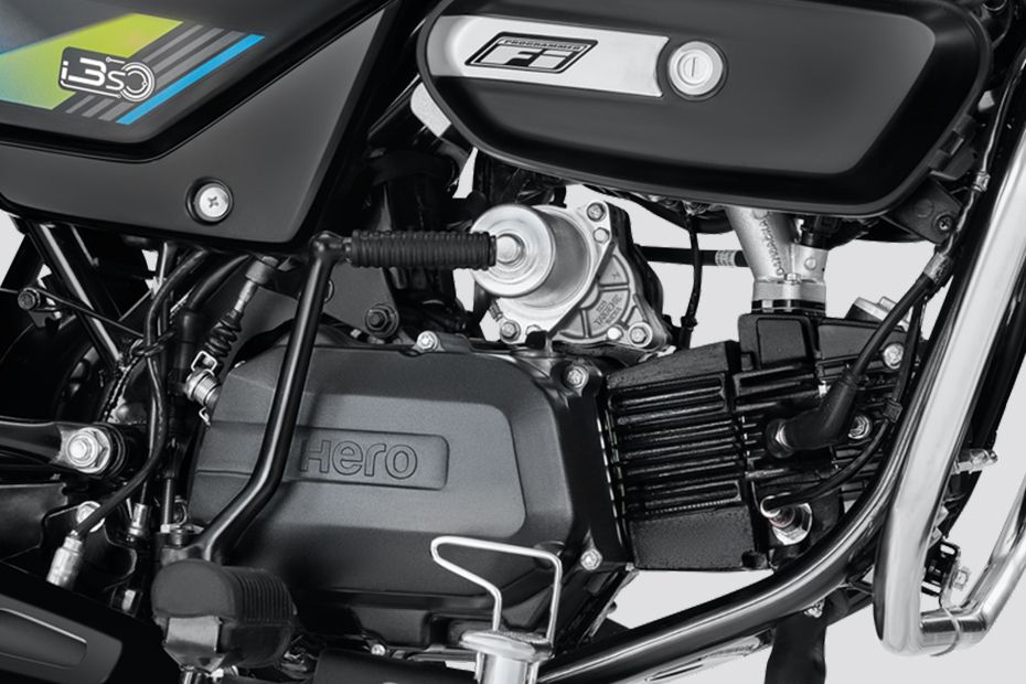 Engine (Right) of Splendor Plus Flex Fuel