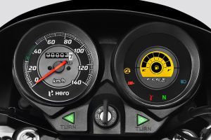 Speedometer of HF Deluxe Flex Fuel