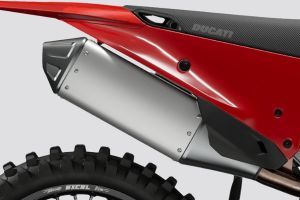 Exhaust View of Desmo450 MX