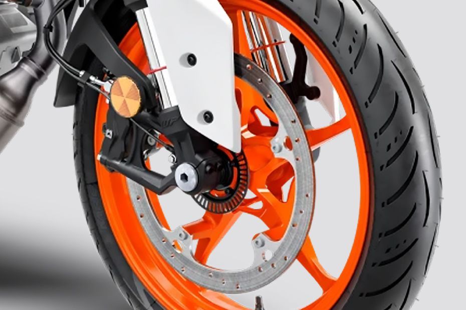 Front Brake View of 250 Duke