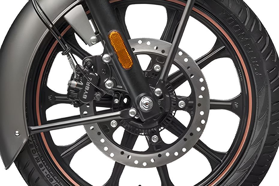 Front Brake View of Classic 350