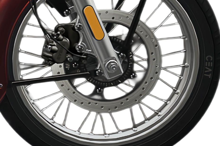 Front Brake View of Bullet 350