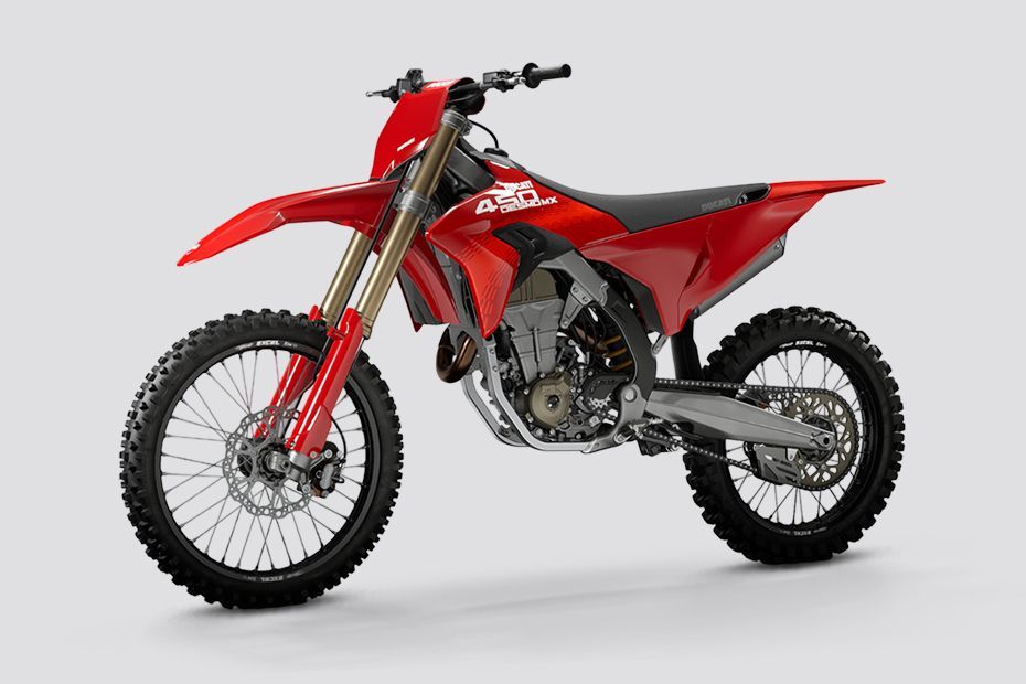 Front Left View of Desmo450 MX
