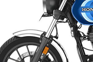 Front Suspension View of CB350 H'ness