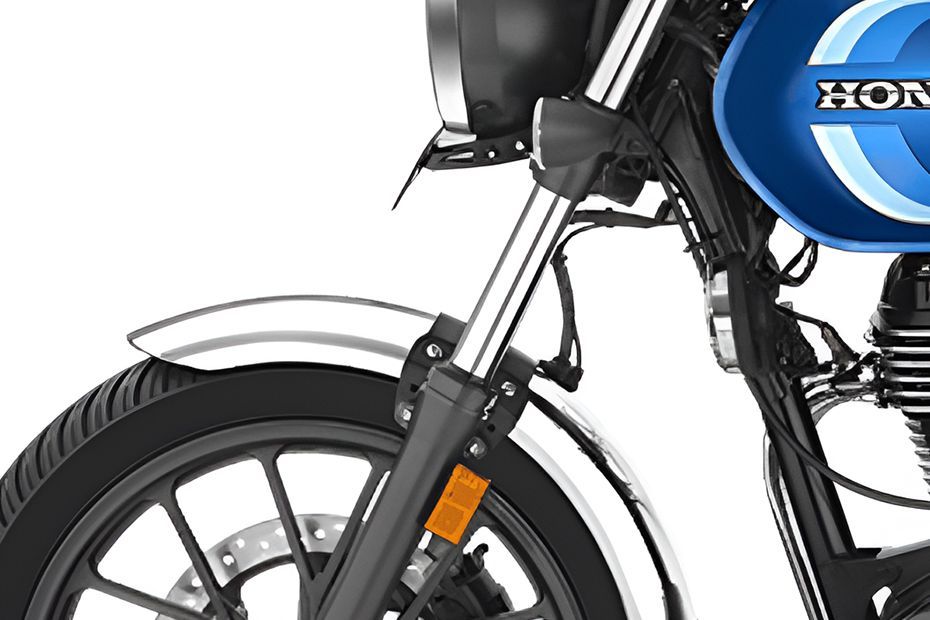 Front Suspension View of CB350 H'ness
