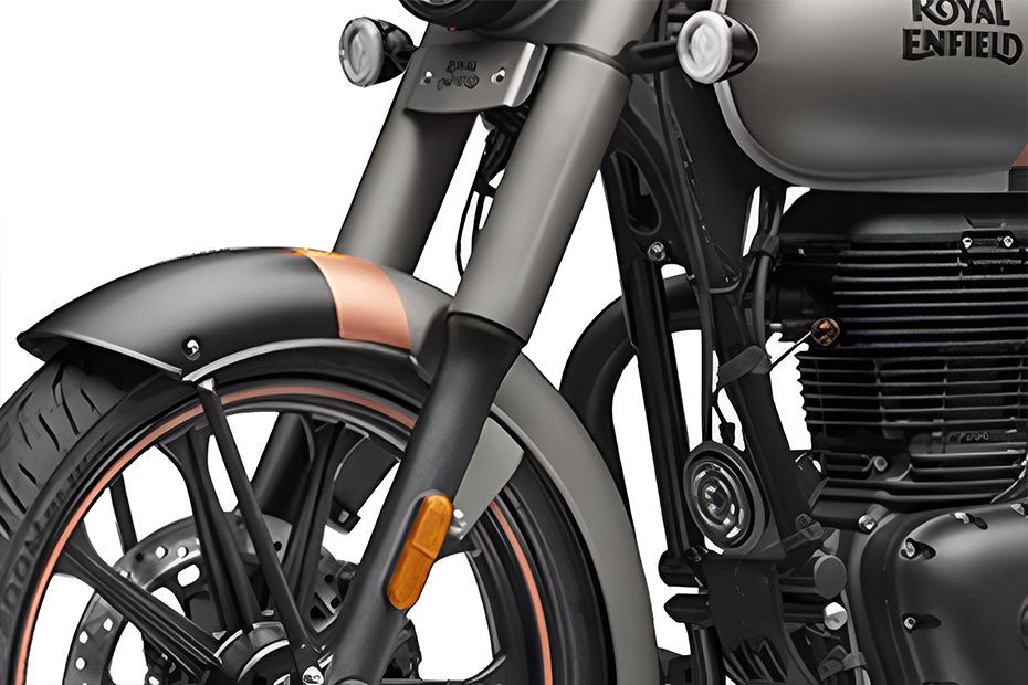 Front Suspension View of Classic 350