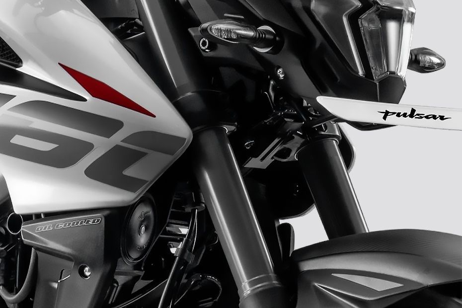 Front Suspension View of Pulsar NS160
