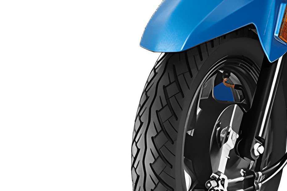 Front Tyre View of Dio