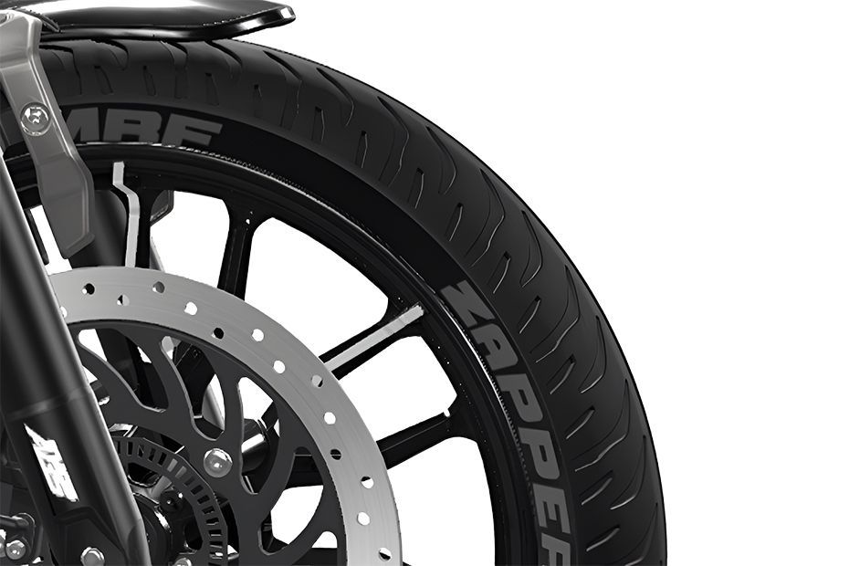 Front Tyre View of Mavrick 440