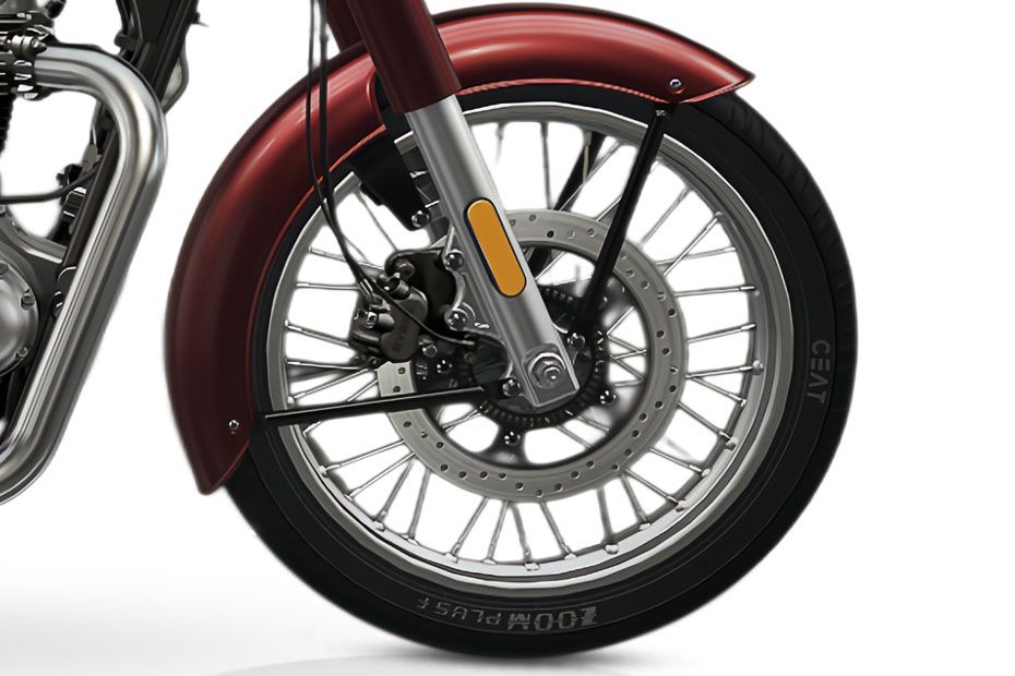 Front Wheel of Bullet 350