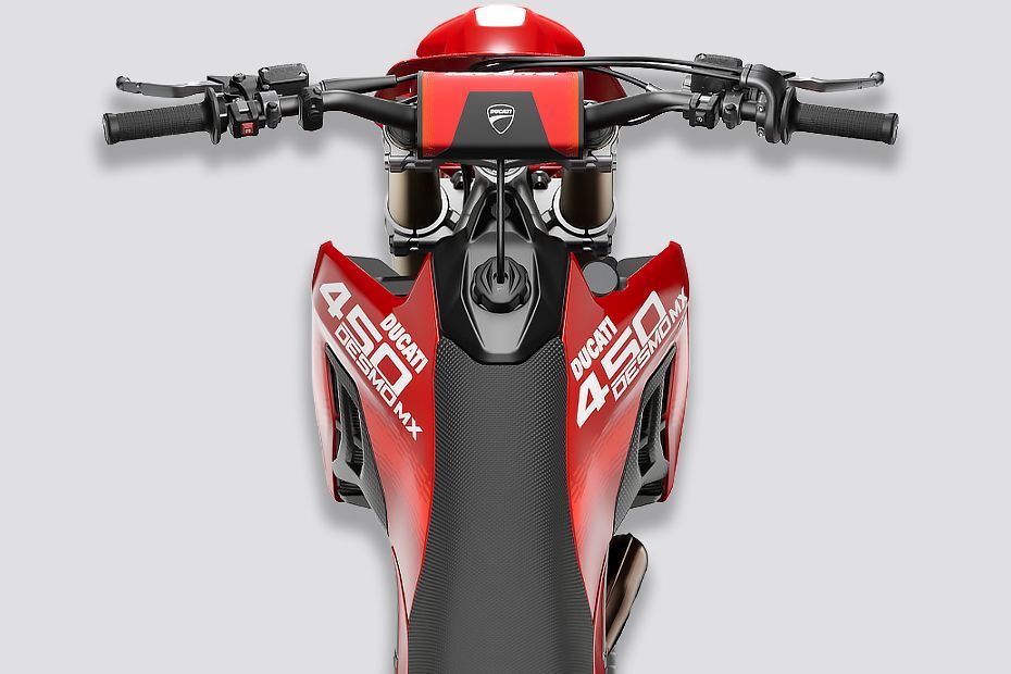 Handle Bar View of Desmo450 MX