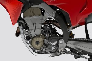 Left Side oF Engine of Desmo450 MX