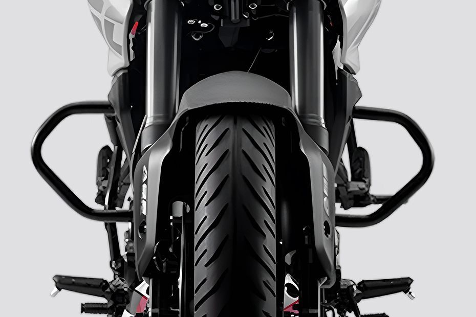 Leg Guard View of Pulsar NS160
