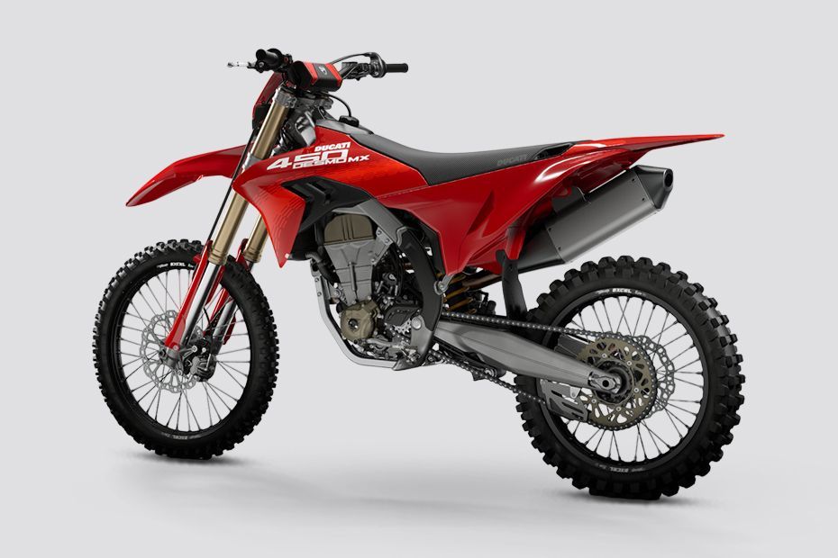 Rear Left View of Desmo450 MX
