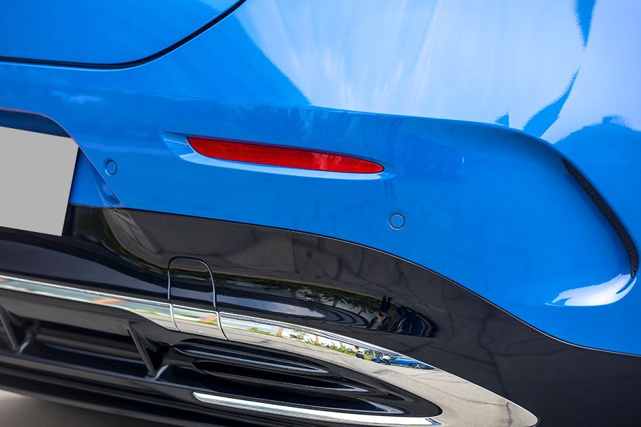 Rear Parking Sensors Top View Image of CLA Electric