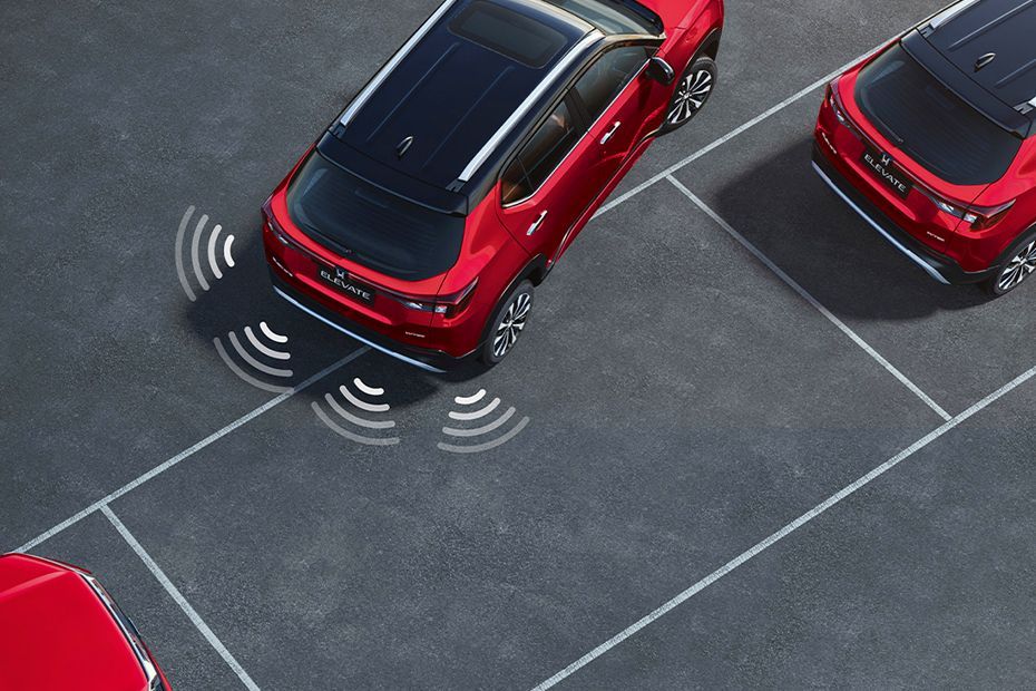 Rear Parking Sensors Top View Image of Elevate
