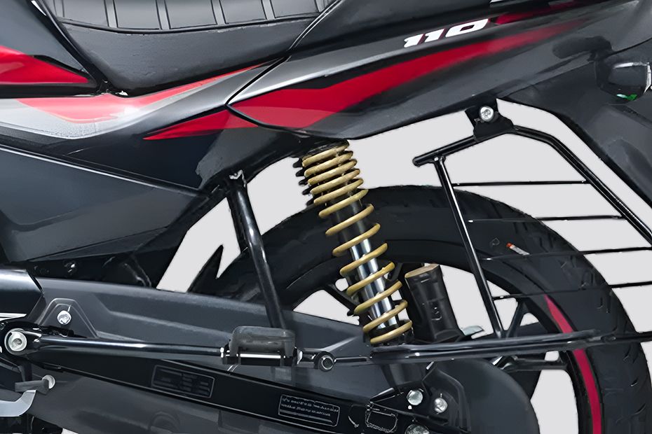 Rear Suspension View of Platina 110