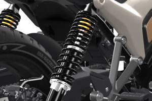 Rear Suspension View of Mavrick 440