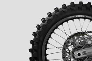 Rear Tyre View of Desmo450 MX