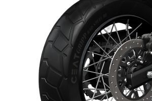 Rear Tyre View of Himalayan 450