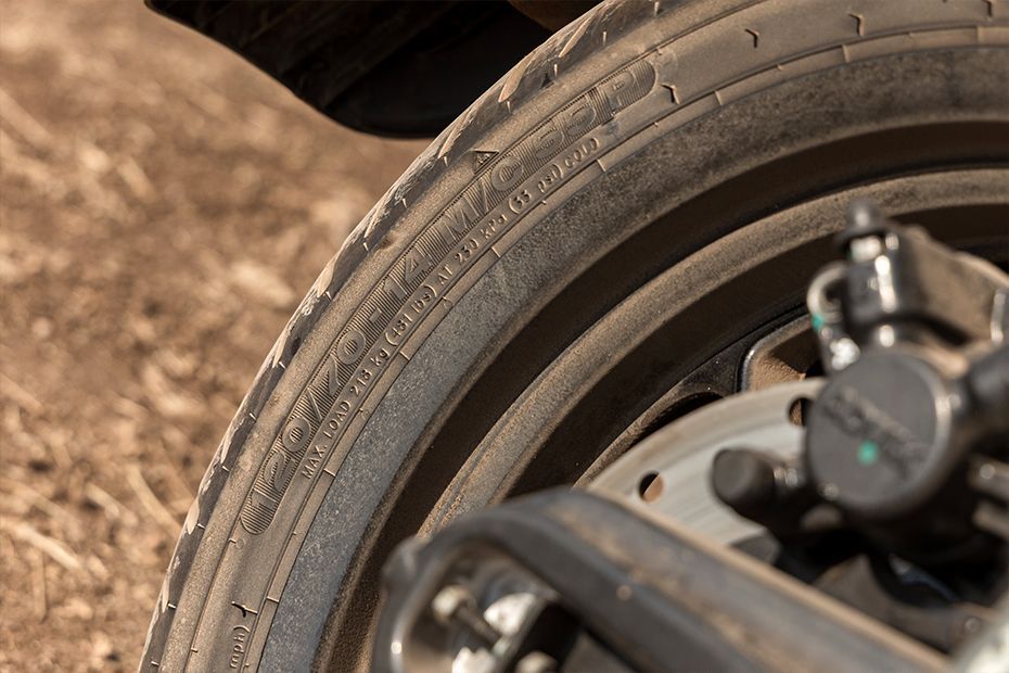 Rear Tyre View of Indie