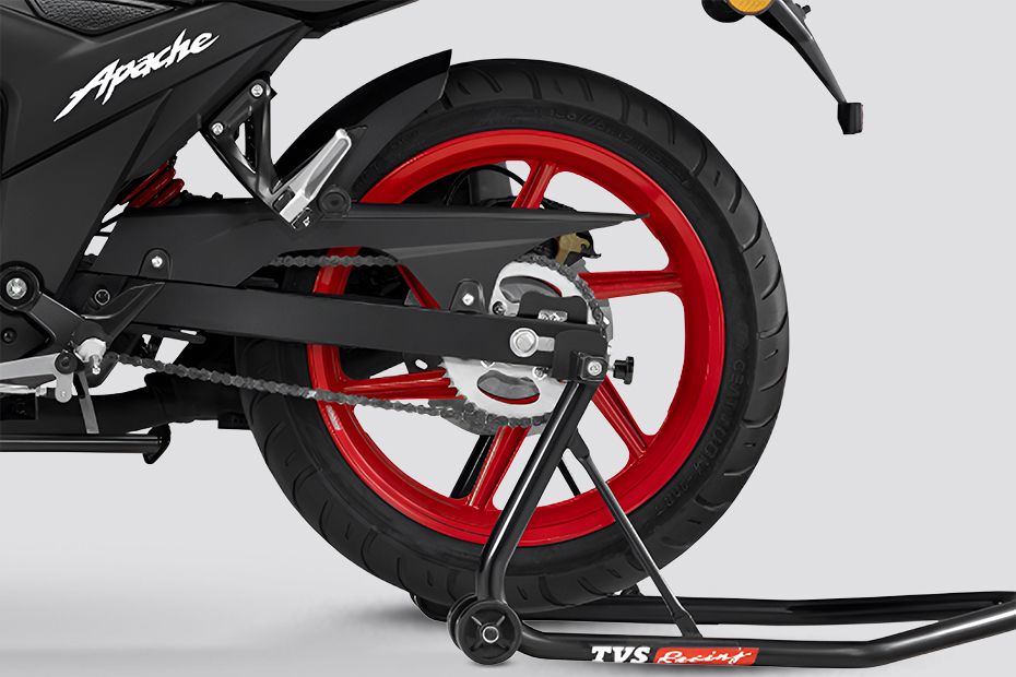 Rear Wheel of Apache RTR 160 4V