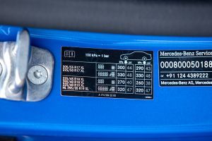 Tyre Pressure Information Image of CLA Electric