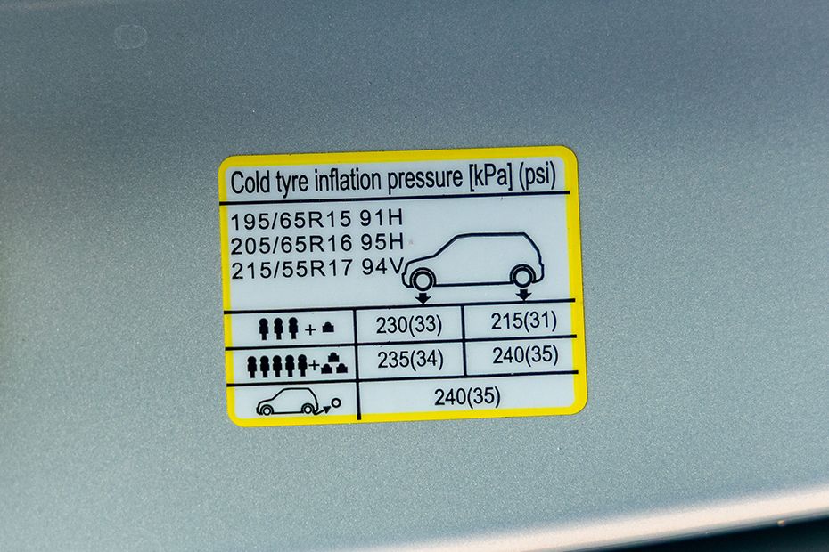 Tyre Pressure Information Image of Carens Clavis