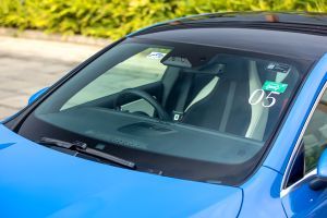 Wiper with full windshield Image of CLA Electric