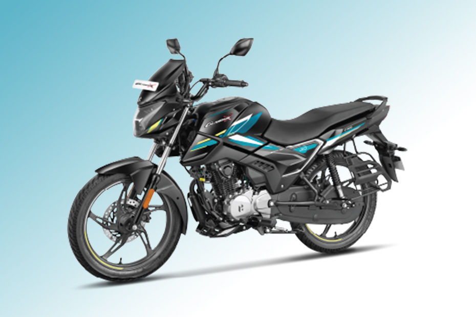 Hero Glamour X 125 Black Teal Blue colour