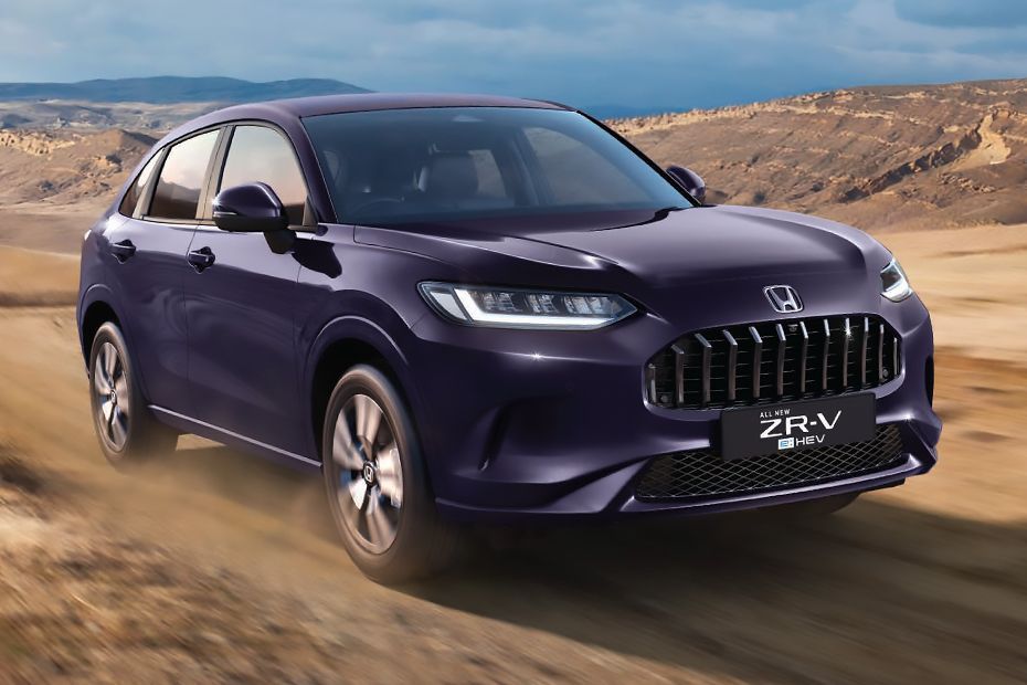 Driving: Front Right Quarter View Image of ZR-V
