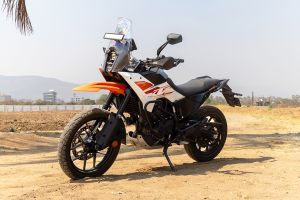 Front Left Quarter View View of 390 Adventure X