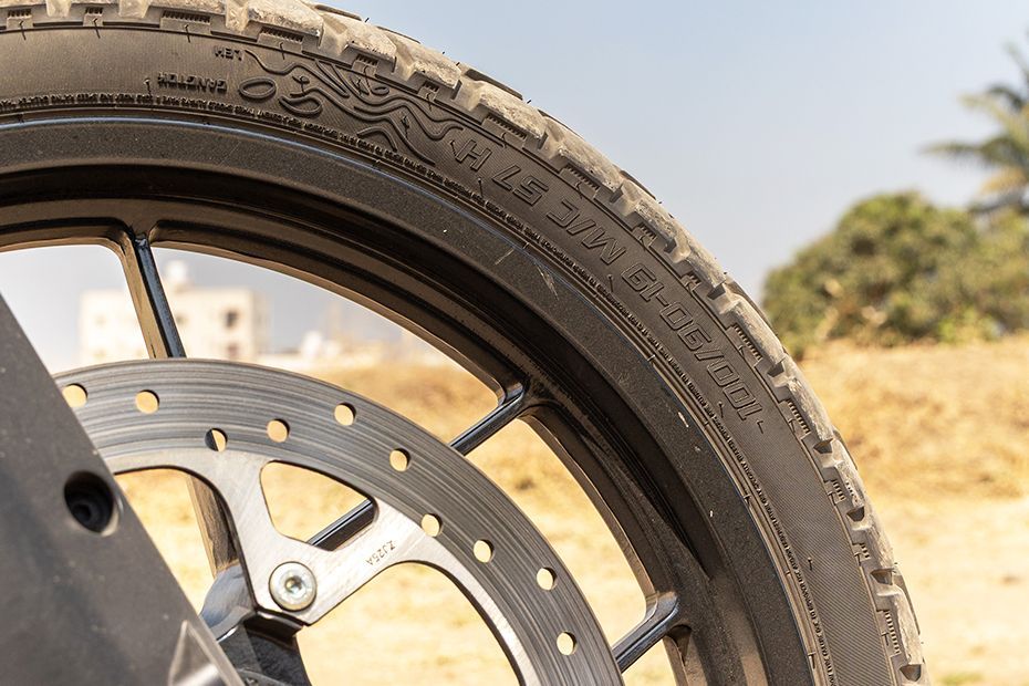 Front Tyre of 390 Adventure X