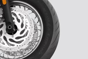 Front Tyre of Bonneville Speedmaster