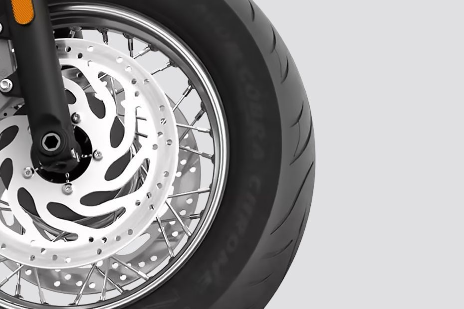 Front Tyre of Bonneville Speedmaster