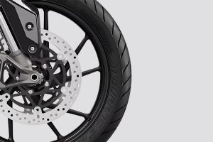 Front Tyre of Tiger 900
