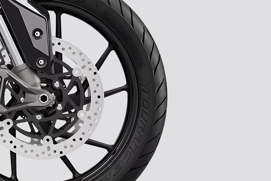 Front Tyre of Tiger 900