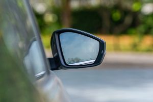 Outside Mirror Glass Image of Kushaq