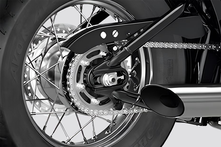 Rear Brake of Bonneville Speedmaster