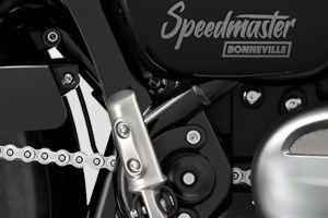 Rear Footpeg of Bonneville Speedmaster