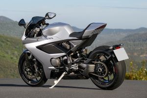 Rear Left Three Quarter View of Manx R