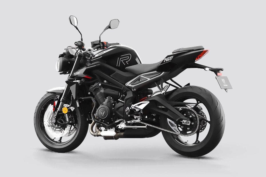 Rear Left Three Quarter View of Street Triple 765