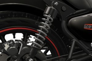 Rear Suspension of Meteor 350