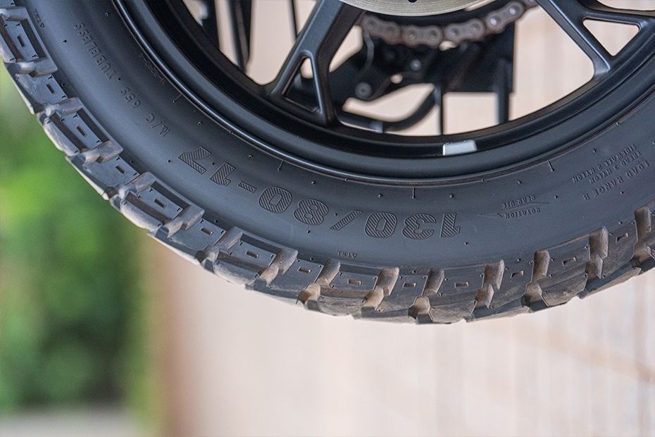 Rear Tyre of F 450 GS