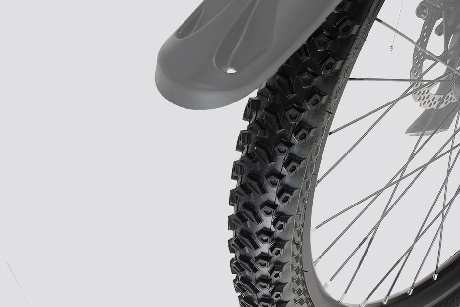 Rear Tyre of Sherpa M1